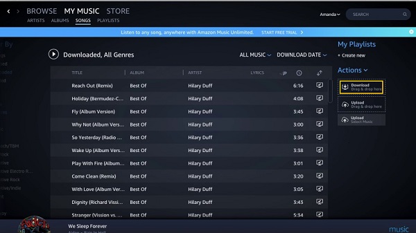 Download Purchased Amazon Music