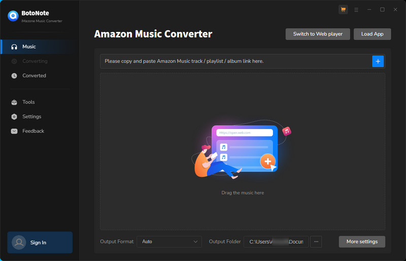 Add Amazon Music to BotoNote