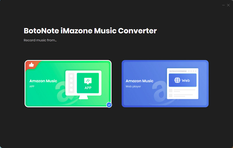 BotoNote Amazon Music Converter main interface