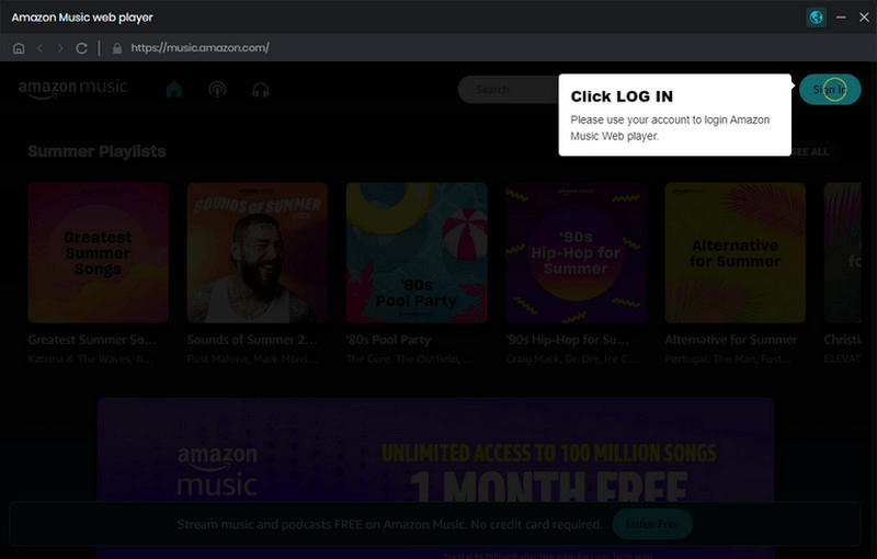 Log In to Amazon Music